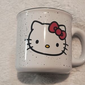 Hello Kitty Speckled White and Red Mug